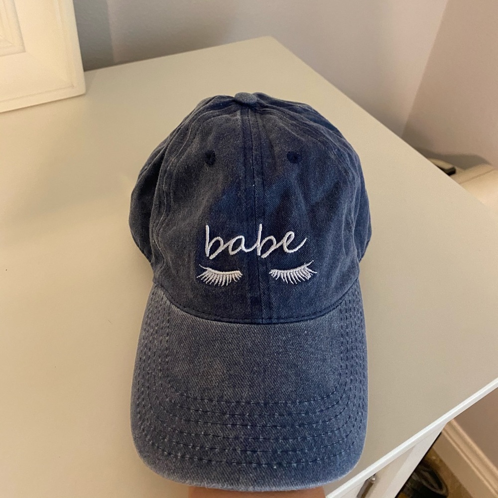 Blue hat